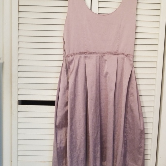 Ann Taylor lilac silk dress with pockets size 6 - Picture 4 of 4